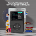 thumbnail image 2 of Innioasis Portable Mini HiFi Sound Bluetooth MP3 Player, 128GB with FM Radio and Built-in Speaker, Black, 2 of 7