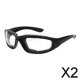 thumbnail image 1 of Paquete de 2-4 gafas de motocicleta antivaho flexibles UV400 protección para deportes al aire libre 2 piezas, 1 of 8