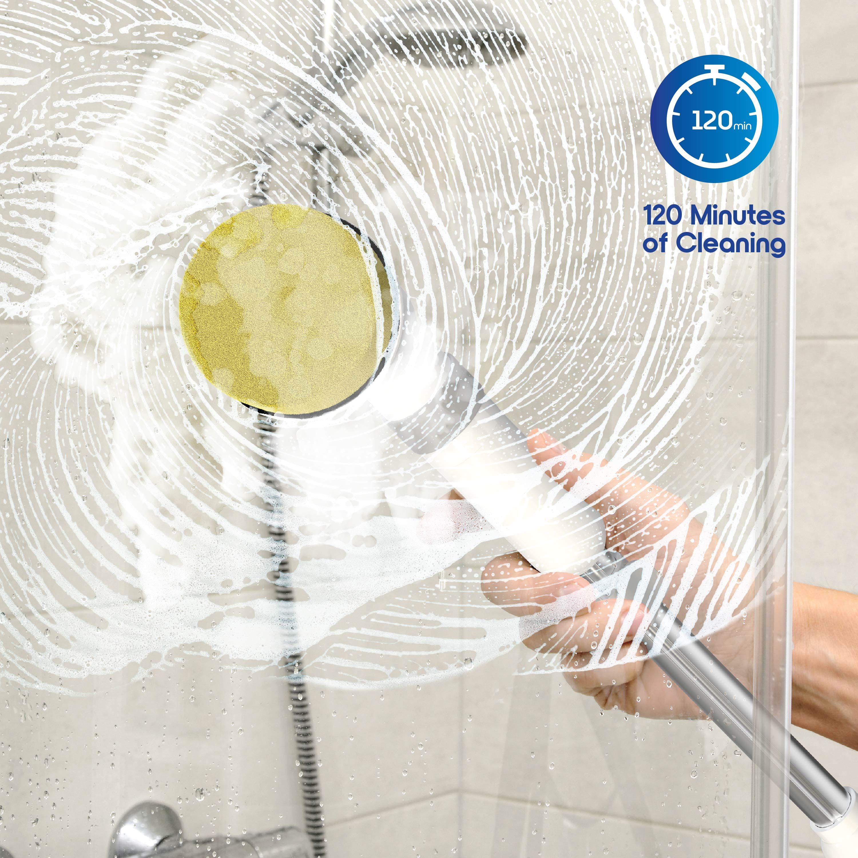 Ionvac Scrub It Electric Spin Scrubber, Multi-surface Rechargeable Cordless Scrub Brush with 9 Cleaning Brush Heads
