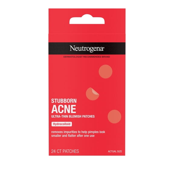 Neutrogena Stubborn Acne Hydrocolloid Acne Treatment Patch, 24 Count