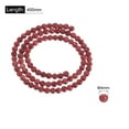 thumbnail image 2 of Unique Bargains 93 Pcs Perles en Pierre Naturelle 4mm Perles Rondes pour Fabrication de Bijoux Bracelet Collier DIY Rouge Foncé, 2 of 4