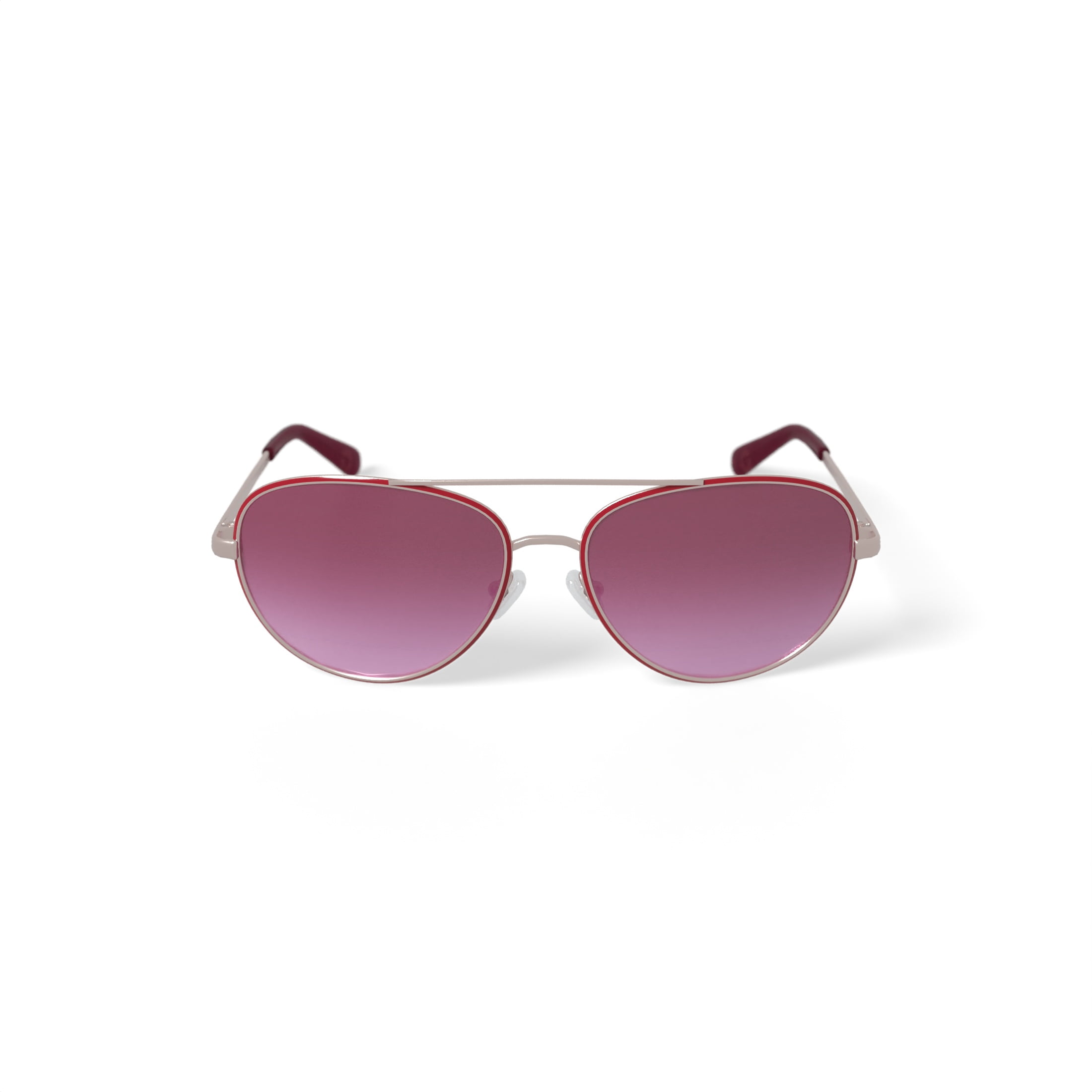 Nautica Women's Rx'able Fashion Sunglasses, NLS6008, Rose Gold, 57-16-135, with Case