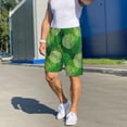 thumbnail image 6 of Fuzoiu Green Flower Print Pajama Shorts for Men, Men's Pajama Bottoms,Mens Lounge Sleepwear,Pajama Pants with Pocket-4X-Large, 6 of 6