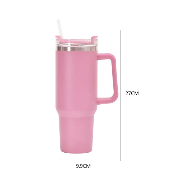 Copa De Aislamiento Taza de paja de café de acero inoxidable portátil de gran capacidad de 40 oz para viajes al aire libre Hugtrwg Libre de BPA