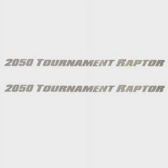 Lund Boat Logo Decal Stickers | 2050 Tournament Raptor Silver (Pair)