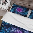 thumbnail image 4 of Designart 'Purple And Blue Fractal Flower' Modern Duvet Cover Set, 4 of 5