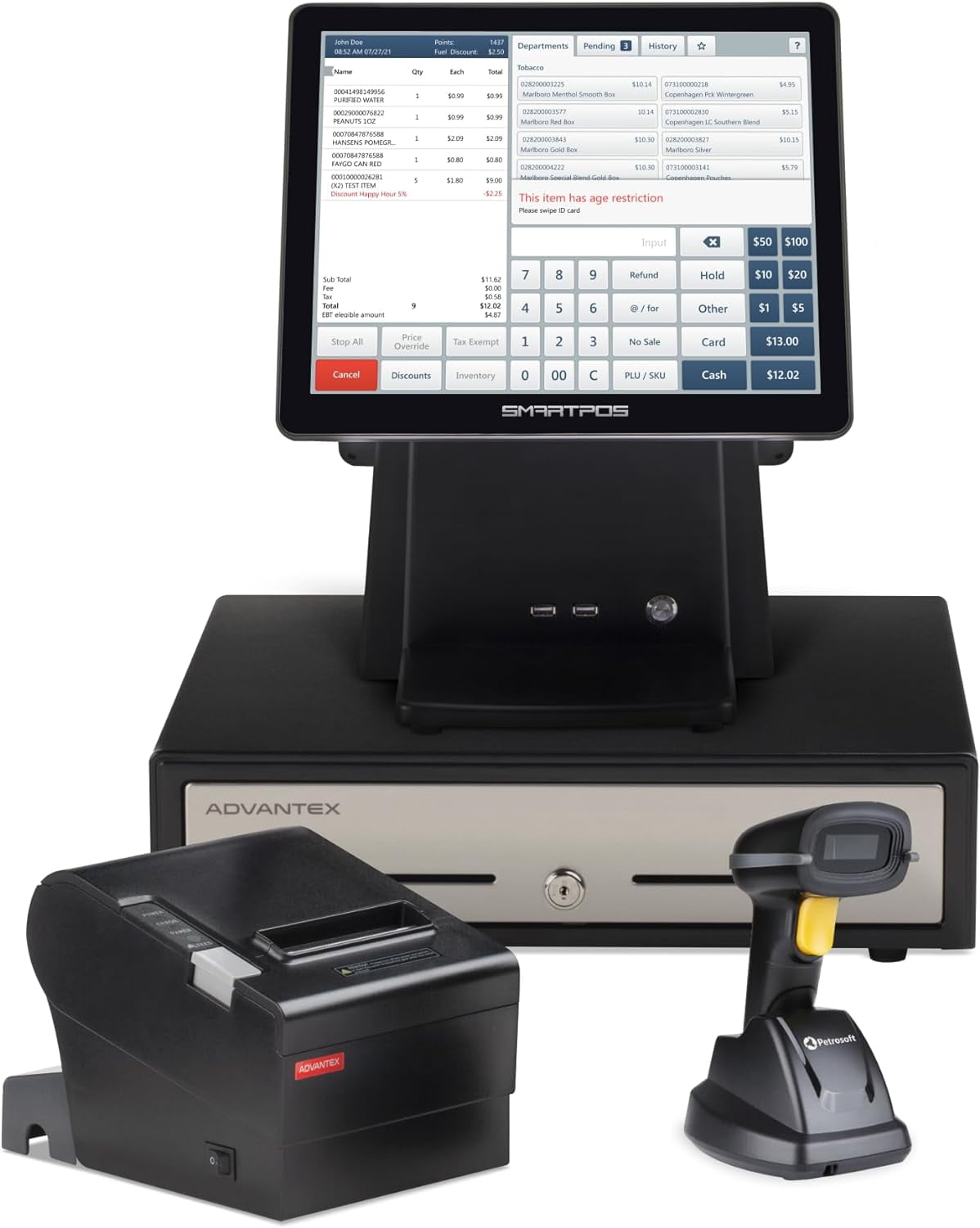 ZHONGJI Win10 POS System with Touch Screen, Terminal Receipt ZHONGJI Win10 POS System with Touch Screen, Terminal Receipt