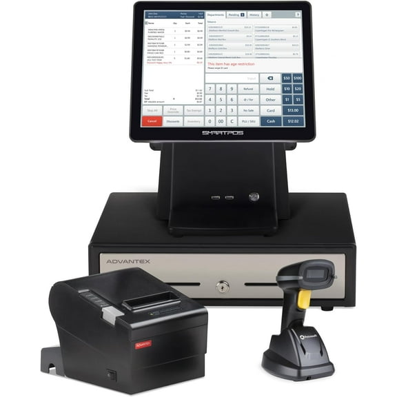 Petrosoft SmartPOS 129 Wireless Thermal Printer Cash Register