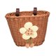 thumbnail image 3 of Cesta de bicicleta para niños, cesta delantera tejida, correas ajustables para manillar pequeño Marrón, 3 of 9
