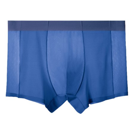 Men s Boxer Briefs Mens Underwear Briefs Men Long Leg Underwear Neoprene Men I Fit Mens under Wear New Chick with inside Them Brief Tall 2xl Male Blue 4XL
