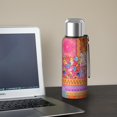 thumbnail image 5 of 20 Oz Pioneer Flower Coffee Tumbler Double Wall Insulated Stainless Steel Water Bottle | Metal Reusable Thermoses Flask with Cup Cap | Leak & Sweat Proof with Anti-Dust Lid, 5 of 7