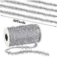thumbnail image 6 of BlinkLLX 50 Yards Christmas Tinsel Garland Thin Glitter Metallic Holiday Twist Tinsel Garland Decoration for Christmas Tree Birthday Party Wedding Gift Wrapping Decorations Supplies(Silver), 6 of 7