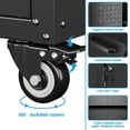 thumbnail image 4 of Storage Cabinet with Wheels & Pegboard, Rolling Garage Cabinet with Locking Doors & Adjustable Shelf, Heavy Duty Steel Cabinet  for Home Office, 4 of 7