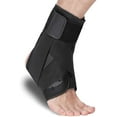 thumbnail image 1 of Lace Up Ankle Brace for Sprained Ankle, Adjustable Ankle Stabilizer for Men & Women, Figure 8 Ankle Support Brace for Volleyball, Basketball, Injury Recovery! (L), 1 of 5