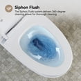 thumbnail image 6 of HOROW One Piece Elongated Toilet with Dual Flush, 1.28 GPF, 12" Rough-In, Soft Closing Seat for Bathroom, 6 of 9