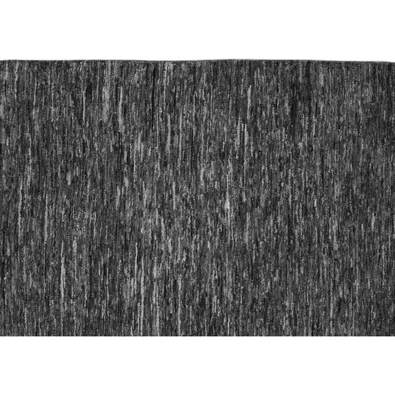 Ahgly Company Indoor Rectangle Abstract Gray Modern Area Rugs, 5' x 7'
