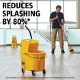 thumbnail image 2 of Rubbermaid Commercial Products WaveBrake 26-Quart Side Press Bucket and Wringer, Yellow, 2 of 10
