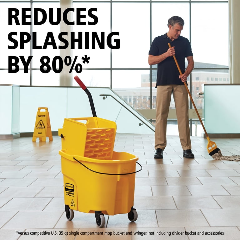 Rubbermaid 26-Quart WaveBrake Mop Bucket and Wringer photo 2