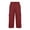 Red, variant on Womens Capri Trousers Ladies Three Quarter Soft 3/4 Cropped Work Pants Ladies Stretch Pull on Trousers Elasticated Waist Summer Shorts Navy L