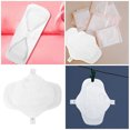 thumbnail image 2 of Shisuyan Reusable Menstrual Pad Cotton Women White Snap Design Leak Proof Protection Washable 10pcs, 2 of 8
