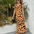 thumbnail image 3 of Leopard Print Pattern Pattern Design Sleeveless Dress Summer Clothes for Women Women's Clothing 2025, 3 of 7