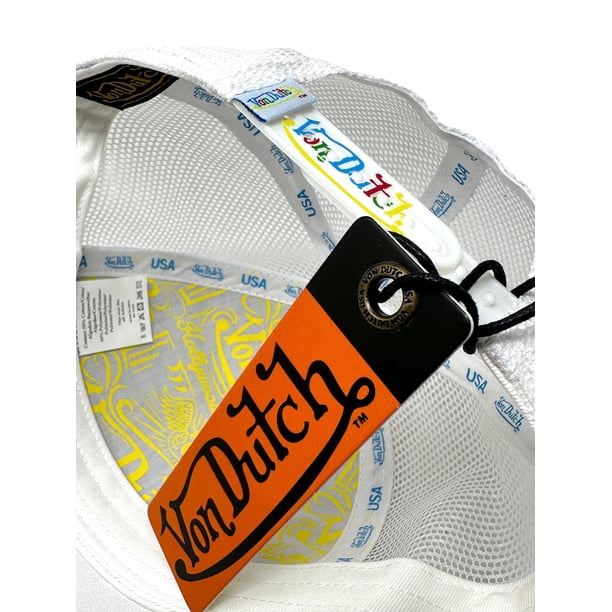 Von Dutch Trucker Hat White Polka Dot Embroidered Logo Patch  display picture 2