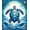 Blue White, Pattern 1, variant on ODIKA Animals Turtle Symmetrical Ocean Wave Border Nautical Motif Scattered for Playroom, Bedroom, Reading Nook, Pet Friendly & Kids Safe Play