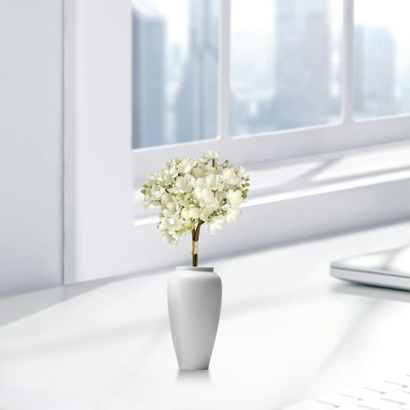 WZXPWT Artificial Jasmine Fake Silk Artificial Floral Arrangement Realistic 4 Stems for Wedding Home Decor (Indoor/Outdoor)