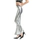 thumbnail image 2 of Pantalones acampanados para mujer Pantalones anchos de sirena Pantalones metalizados hippie Xinmu, 2 of 3