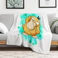 thumbnail image 5 of Pokemon Psyduck Throw Blanket Cute Flannel for Boys Girls Men Women, 5 of 7