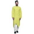thumbnail image 1 of Atasi Kurta de Designer pour Garçons en Coton Uni Boutonnée Kurta Indienne pour Hommes, 1 of 4