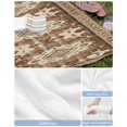 thumbnail image 6 of Brown Boho Beach Towels Oversized Super Absorbent, Retro Western Rustic Ethnic Tribal Patterns Lightweight Bath Towel Quick Dry Sets For Bathroom/Pool/Rv Camping/Beach Play/Gym Room/Picnic 31"x62", 6 of 8