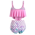 thumbnail image 2 of BONIXOOM Tummy Control Swimsuits For Women Tankini None Solid Bikinis Bikini Summer Swimwears on Clearance Pink Size 10, 2 of 6