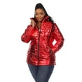 thumbnail image 1 of White Mark Women's Metallic Puffer Coat, 1 of 6