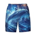 thumbnail image 4 of Lsque Mens Swim Trunks Beautiful Ocean Dolphin Pattern - Bathing Suit Compression Liner - Beach Swim Shorts Swimwear - (S-3XL) - Stretch Quick Dry -X-Large, 4 of 9