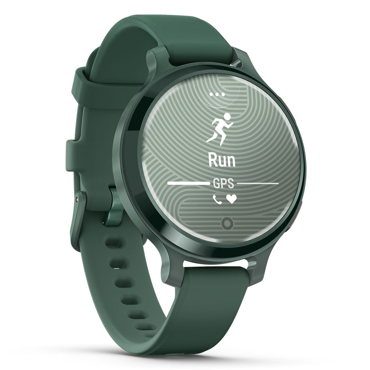 Garmin Lily 2 Active (Jasper Green) Women's Fitness Smartwatch Bundle - Bright Touchscreen Display, Built-in GPS, All-Day Health Monitoring, 9 Days Battery Portable Charger