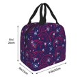 thumbnail image 3 of Lsque Dandelions Flowers With Dragonflies Pattern Lunch Bag Women/Men Insulated Lunch Box,Small Leakproof Cooler Food Lunch Containers Reusable High Capacity Lunch Tote Bags, 3 of 6