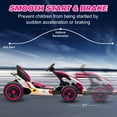 thumbnail image 4 of Mukidy 24V Go Kart Ride on Toys Electric Go Kart for Boys Girls Age 6-12 Years Old, Pink, 4 of 11