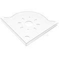 thumbnail image 2 of Miangastore Terrarium Décor Support d'Angle pour Aquarium Blanc Abs Lot de 1 7.8X7.8X0.6In, 2 of 8