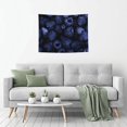 thumbnail image 5 of Hirioo Blue-Purple Raspberries Print Tapestry Lightweight Fabric for Bedroom Aesthetic Home Wall Dorm Décor Living Room Decor 29x37 Inch, 5 of 8