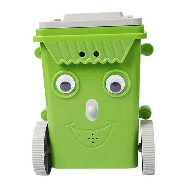 Robot aspirador de juguete, Kits de proyectos de montaje divertidos, Mini contenedor de basura para vehículos en la
