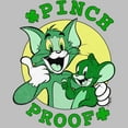 thumbnail image 2 of Junior's Tom and Jerry Pinch Proof  Graphic Tee Athletic Heather Small, 2 of 3