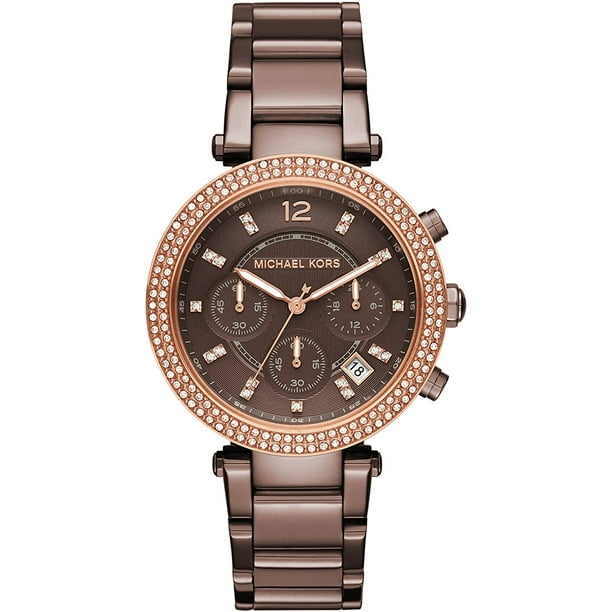 Reloj Parker de Cuarzo MICHAEL KORS MK6378 para Mujer Acero Inoxidable Pantalla Analogica con Tres Manecillas y Detalles Brillantes Resistente al Agua Cafe Michael Kors MK6378 Walmart en linea