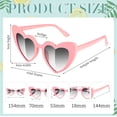 thumbnail image 1 of Gafas de sol HUOGUO para despedida de soltera en forma de corazón, 12 pares, 1 of 4