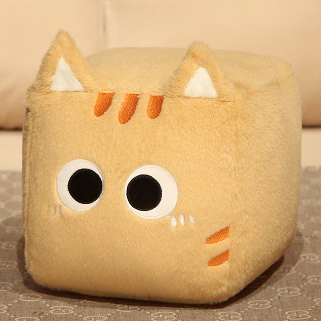 Oreiller long en Peluche Mignon de Chat Dessin Animé, Grande Poupée de Chat, Coussin de Jambe pour Dormir DMH