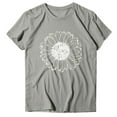 thumbnail image 1 of PENGXIANG T-Shirt Décontracté à Manches Courtes Col Rond Ample pour Femmes, 1 of 5