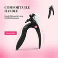 thumbnail image 2 of Cortador de puntas de uñas ajustable con dial de medición de longitud, recortador de extensión de acrílico falso artificial, herramienta de manicura casera para salón de arte de uñas, negro, 2 of 5