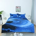 thumbnail image 2 of REGALWOVEN 3 Piece Galaxies Comforter Set, Full/Queen White Blue, 2 of 6