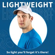TrailHeads Men's Running Hat - Lightweight, Quick Dry Mesh Sports Cap for Tennis, Golf, Hiking - White