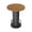 Black, variant on Hawsaiy 31.5" Round Bar Table, 39.6" Pub Height Bistro Table, High Top Cocktail Table with Metal Footrest, Modern Kitchen Breakfast Bar Table for Dining Room, Apartment, Home Bar, Natural